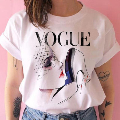 Vogue Grunge ulzzang tshirt - MakenShop