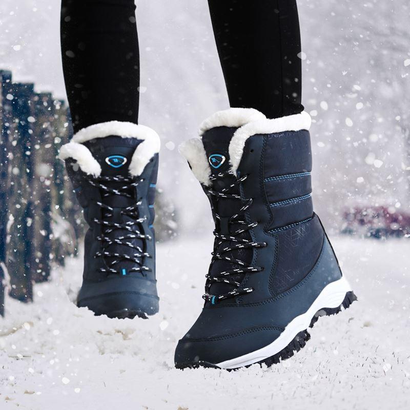 Non-slip Waterproof Winter Ankle Snow Boots - MakenShop