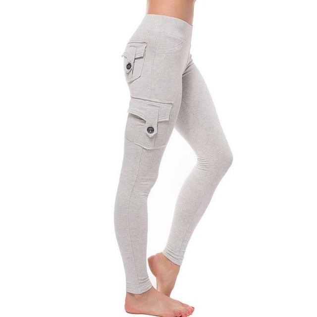 Bamboo Pockets Stretchy Soft Leggings Yoga Pants - MakenShop